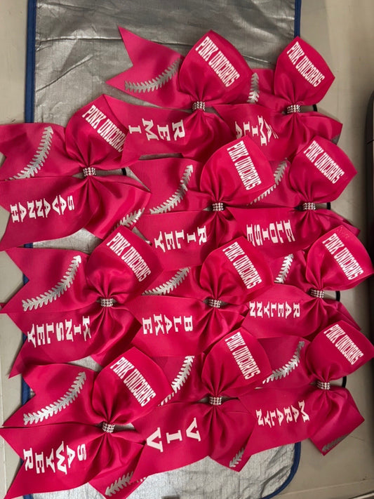 Custom Sports Hair Bows